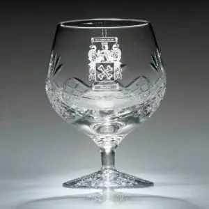 Family Crest Whiskey Glasses  Coat of Arms Whiskey Glasses– Crystal Imagery