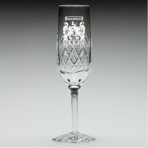 Coat of Arms Champagne Flute - Prosecco Flutes - Hall of Names