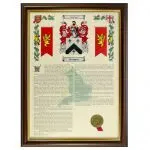 Coat of Arms and Surname History Scroll
