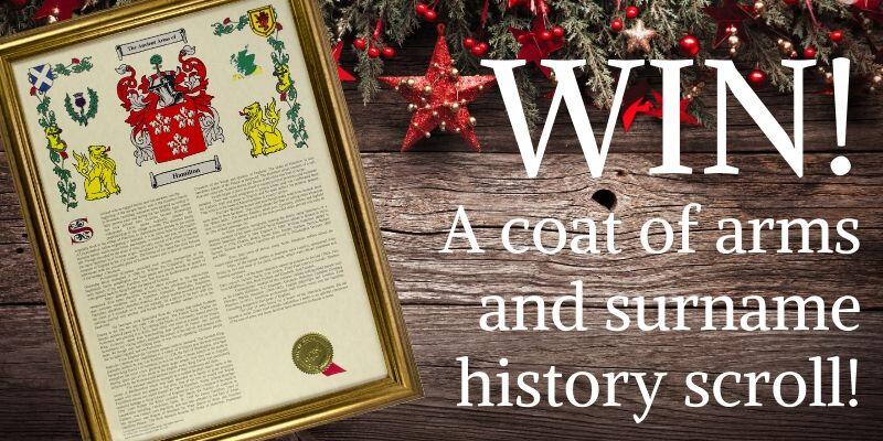 Win a Coat of Arms and Surname History Scroll!