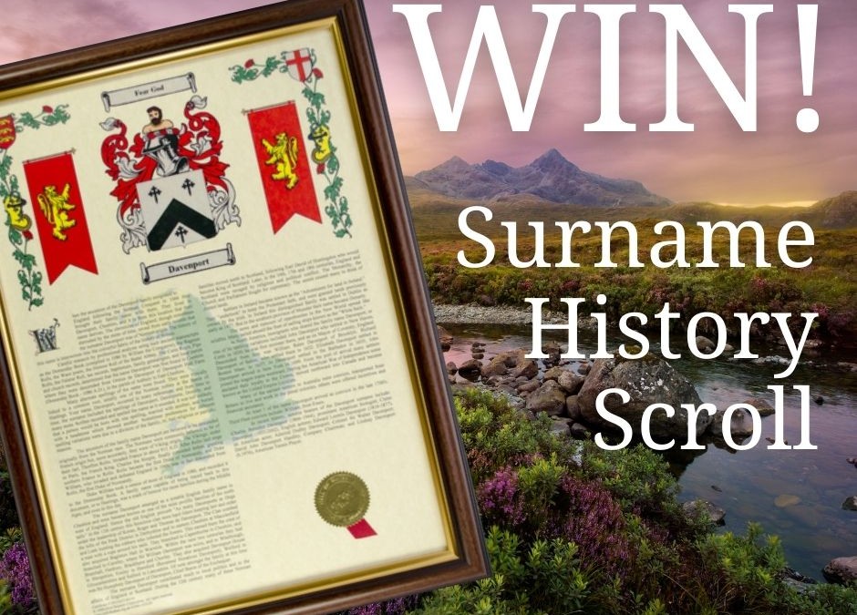 Win a Family Crest Surname Scroll!