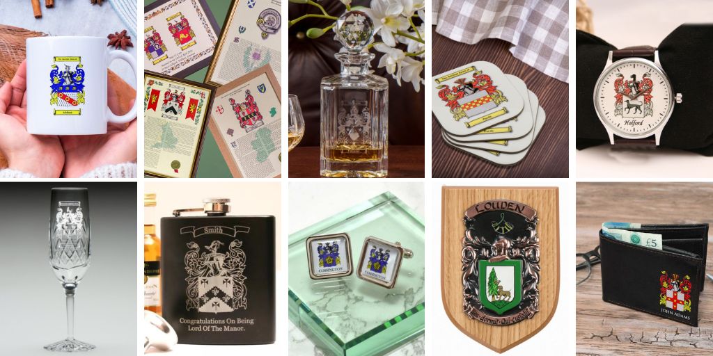 Personalised family crest gifts