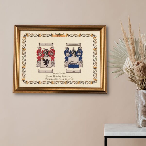 Double coat of arms print