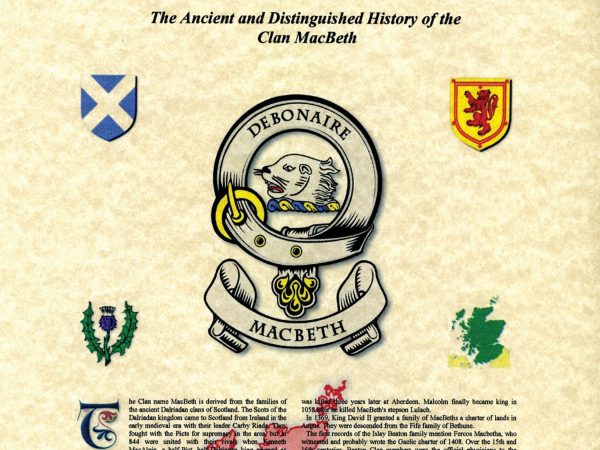 Scottish Clan History Print