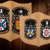Double Oak Style Coat of Arms / Family Crest Shield, Bespoke Personalised Gift