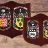 Double Oak Style Coat of Arms / Family Crest Shield, Bespoke Personalised Gift