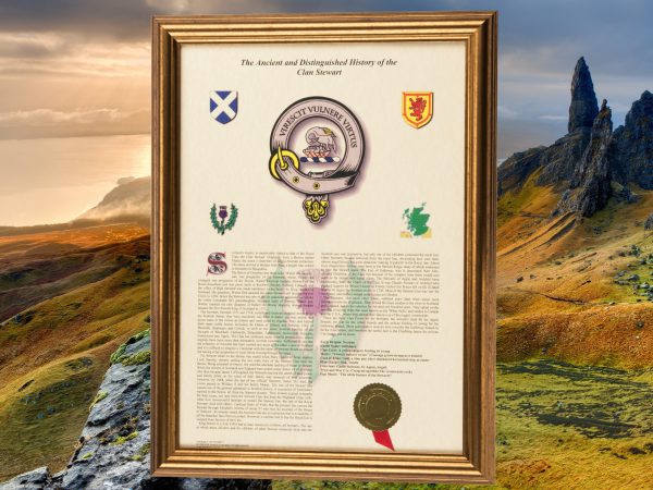 Scottish Clan History Print