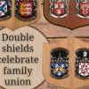 Double Oak Style Coat of Arms / Family Crest Shield, Bespoke Personalised Gift