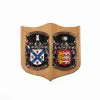 Double Oak Style Coat of Arms / Family Crest Shield, Bespoke Personalised Gift