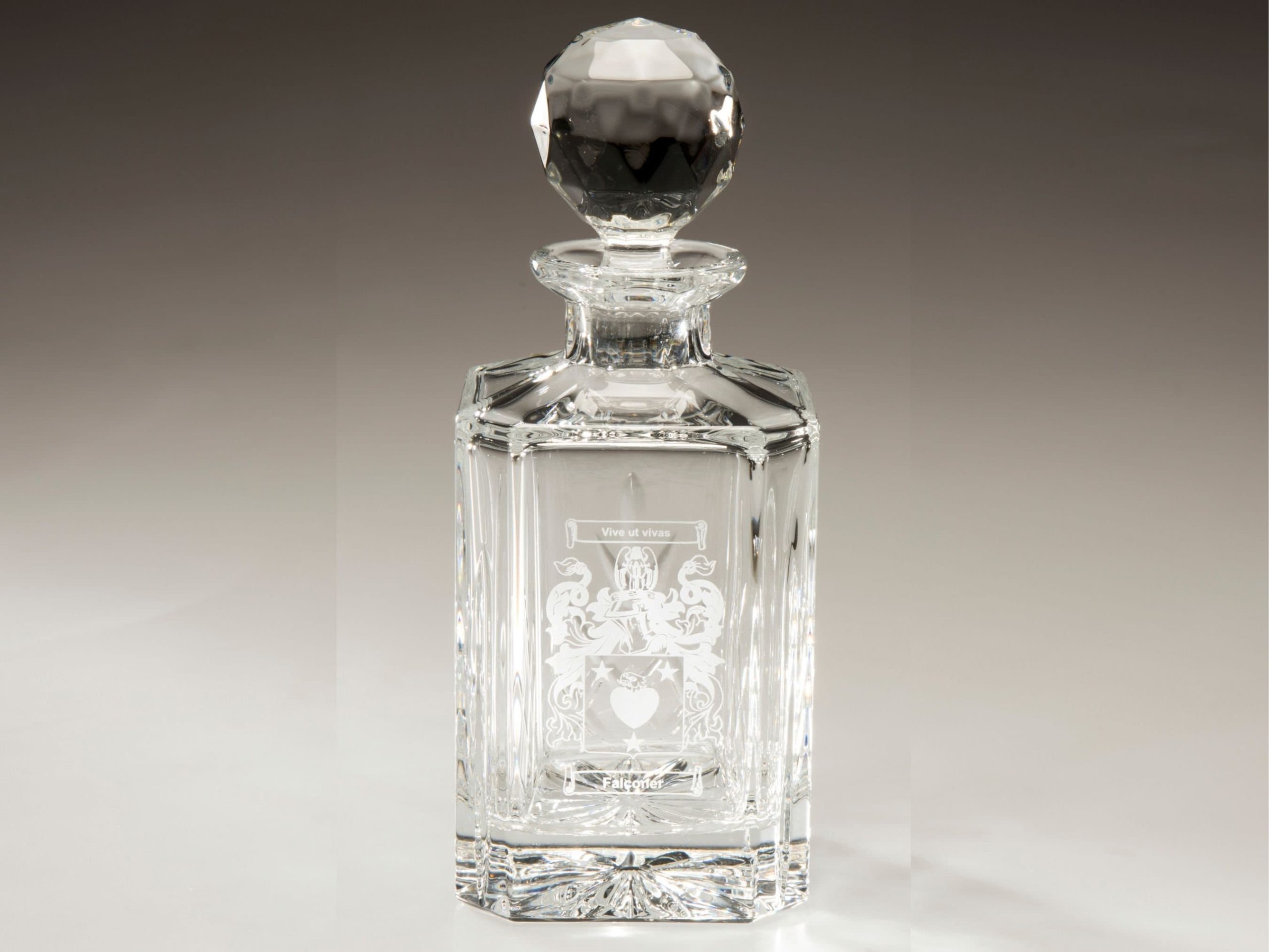 Blenheim Coat of Arms Personalised Decanter
