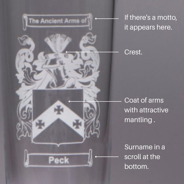 Coat of Arms Beer Glass