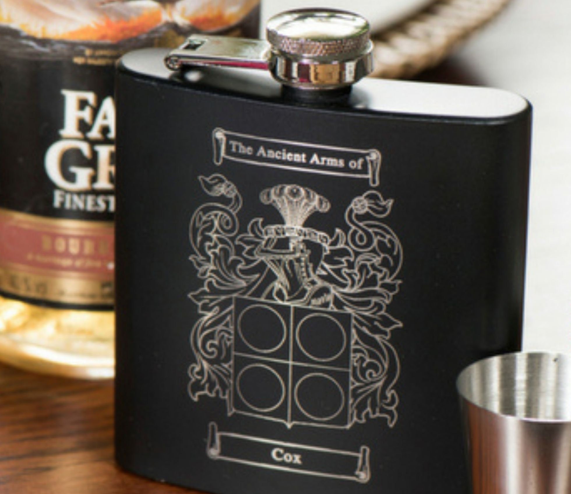 Personalised Hip Flask with funnel