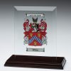 Personalised Glass Display with Coat of Arms