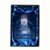 Whisky Tumbler with Wave Design and Coat of Arms / Family Crest