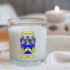 Scented Candle, Personalised with Family Crest / Coat of Arms