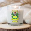 Scented Candle, Personalised with Family Crest / Coat of Arms