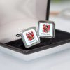 Cufflinks with Family Crest / Coat of Arms, personalised gift