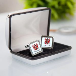 Cufflinks with Family Crest / Coat of Arms, personalised gift
