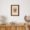 Coat of Arms / Family Crest, A4 Size in Dark and Gold Frame - FREE UK delivery!