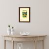 Coat of Arms / Family Crest, A4 Size in Dark and Gold Frame - FREE UK delivery!