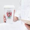 White Thermal Mug with Coat of Arms / Family Crest