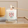 Scented Candle, Personalised with Family Crest / Coat of Arms