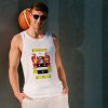 White Tank Top with Large Coat of Arms / Family Crest