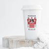 White Thermal Mug with Coat of Arms / Family Crest