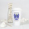 White Thermal Mug with Coat of Arms / Family Crest