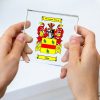 Glass Display Tile with Full Colour Coat of Arms