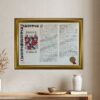 coat of arms landscape gold frame