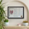 coat of arms landscape black frame