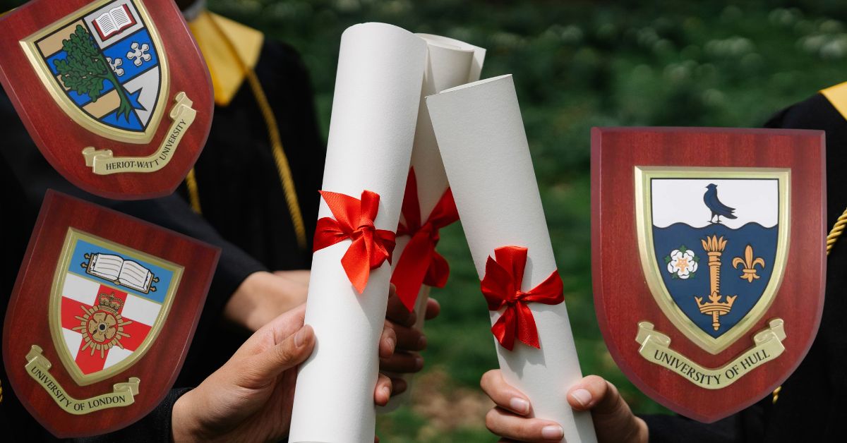 A University Shield is a great way to celebrate a graduate's achievement.